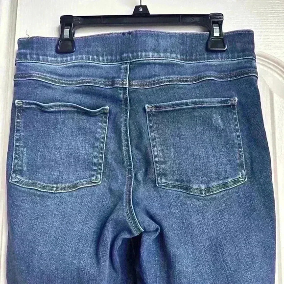 Spanx Blue Denim Jegging Skinny Pull On Flex Waist Womens Size Small - Picture 8 of 8
